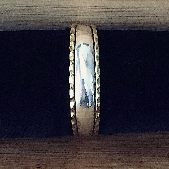 MEXICO Jewelry - $118 Sterling & Gold Estate Cuff Marked MEXICO 925